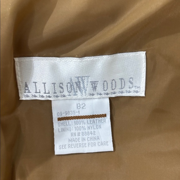 Allison Woods Suede Vintage 90s Button Down Western Jacket Size XL NWOT - Picture 9 of 15